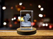 Wangari Maathai 3D Engraved Crystal - Celebrate the Legacy of the 