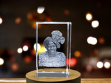 Wangari Maathai 3D Engraved Crystal - Celebrate the Legacy of the "Mother of Trees" A&B Crystal Collection