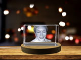 Ona Judge 3D Engraved Crystal - Honor the Legacy of a Trailblazing Photographer A&B Crystal Collection