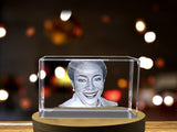 Ona Judge 3D Engraved Crystal - Honor the Legacy of a Trailblazing Photographer A&B Crystal Collection