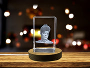 Ida B. Wells 3D Engraved Crystal - Celebrate the Legacy of a Trailblazing Journalist and Activist