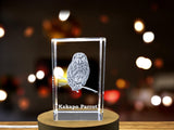 Vivacious Crystal Kakapo Sculpture - A Feathered Masterwork A&B Crystal Collection