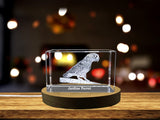 Vivacious Crystal Jardine's Parrot Sculpture - A Masterful Feathered Portrait A&B Crystal Collection