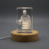 Honoring Ricardo Zamora: Exquisite 3D Engraved Crystal Gift — Made in Canada - Custom Award From A&B Crystal Collection