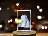 Unique Georg Hegel 3D Engraved Crystal Portrait Gift for Admirers of German Idealism A&B Crystal Collection