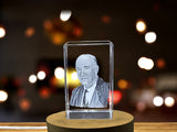 Beautiful Crystal Sculpture Commemorating Aviation Pioneer Igor Sikorsky A&B Crystal Collection