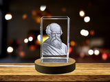 This Exquisite 3D Crystal Ancient mathematician Archimedes A&B Crystal Collection