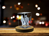 Thomas Edison Engraved 3D Crystal Sculpture, a Unique Invention Gift for Edison's Admirers A&B Crystal Collection