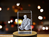 Thomas Edison Engraved 3D Crystal Sculpture, a Unique Invention Gift for Edison's Admirers A&B Crystal Collection