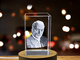 Unique Rudolf Diesel Engraved Crystal Sculpture for Engineering Enthusiasts A&B Crystal Collection