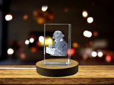 Beethoven 3D Engraved Crystal Sculpture | Legendary Composer Collectible Gift