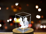 Beethoven 3D Engraved Crystal Sculpture | Legendary Composer Collectible Gift A&B Crystal Collection