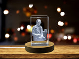 Frédéric Chopin 3D Engraved Crystal Sculpture | Romantic Composer Collectible