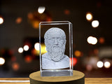 Gorgeous Platon 3D Engraved Crystal Gift for Special Occasions A&B Crystal Collection