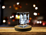 Unique Karl Marx 3D Engraved Crystal Portrait Gift for History Buffs and Collectors