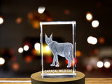 Exquisitely Detailed Caracal Wildcat Crystal Sculpture A&B Crystal Collection