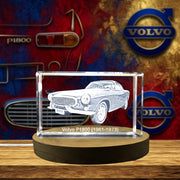 Classique suédois: Volvo P1800 (1961–1973) - Hommage en cristal gravé 3D