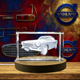 Classique suédois: Volvo P1800 (1961–1973) - Hommage en cristal gravé 3D