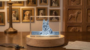 German Shepherd 3D Engraved Crystal Trophy Award — Made in Canada