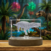 Minmi Dinosaur 3D Crystal gravé Crystal 3D Crystal Gravé Crystal / Gift / Decor / Collectible / Souvenir