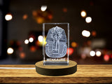 Menkaure Egyptian 3D Engraved Crystal | Exquisite Artistry and Cultural Heritage