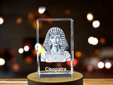 Cleopatra 3D Engraved Crystal | Embracing the Allure of Egypt's Last Pharaoh A&B Crystal Collection