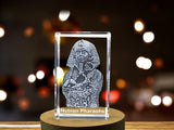 Nubian Pharaohs Egyptian 3D Engraved Crystal | Honoring the Mighty Kings of Ancient Nubia A&B Crystal Collection