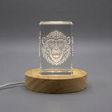 Monart — 3D laser-engraved crystal keepsake, Made in Canada