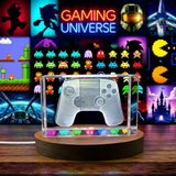 2013 Model 3D Engraved Crystal Game Controller with LED Base Light - Custom Award From A&B Crystal Collection