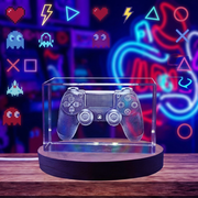 Game Controller Trophy 3D Crystal - Unique Gaming Memorabilia & Collectible