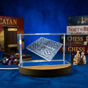 3D Engraved Crystal Pachisi Game Set with LED Base | Luxurious Gift for Strategy Lovers