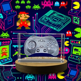 Retro 1994 Game Controller with LED Base Light - Recognition 3D Engraved Crystal Trophy Award