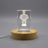 Gift 3D Engraved Crystal — Made in Canada