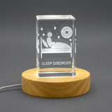 INSOMNIA 3D Engraved Crystal Gift - Unique and Thoughtful Gift