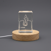 Scalp Treatment 3D Engraved Crystal Gift