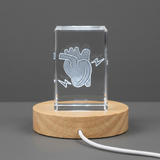 Heart Disease 3D Crystal Engraved Gift