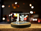 Recognition Wool Carder Bee Crystal Award Trophy with LED Base Light | Unique Canadian Gift - Custom Award From A&B Crystal Collection