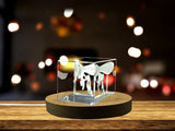 Recognition Stingless Bee Crystal Sculpture Award Trophy | Intricate Wildlife Gift with LED Base - Custom Award From A&B Crystal Collection