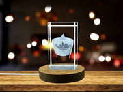Recognition Turban of Sultan 3D Engraved Crystal with LED Base - Exquisite Keepsake Gift