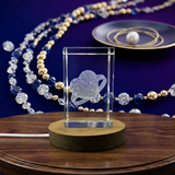 Bold Elegance Nugget Ring – Luxury 3D Crystal Figurine Jewelry - Custom Award From A&B Crystal Collection