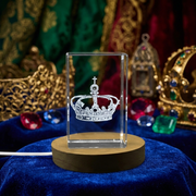 Bavarian Crown – Luxury 3D Crystal Figurine Jewelry Décor