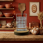 Hawaiian Bread 3D Engraved Crystal Trophy Award — Made in Canada