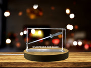 Sharpener Rod Knife Immortalized in 3D Engraved Crystal