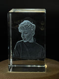 Pixie Hair Cut 3D Engraved Crystal Keepsake Gift