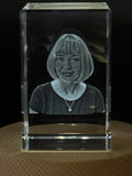 Bob Cut 3D Engraved Crystal Gift - Unique and Thoughtful Keepsake