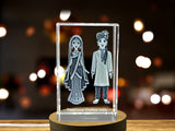 3D Engraved Crystal Trophy Award With Traditional Indian Culture - Recognition Gift From A&B Crystal - Custom Award From A&B Crystal Collection