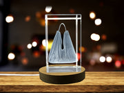 Nomadic Spirit Recognition 3D Engraved Crystal Bindle Bag - Unique Adventure Accessory