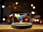 A Faceted Crystal LD Dynamic Microphone - A Hyper-Realistic Audio Homage