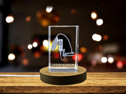 A Faceted Crystal Condenser Microphone - A Hyper-Realistic Tribute to Studio Craft