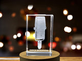 A Faceted Crystal Ribbon Microphone - Homage to Vintage Studio Craft A&B Crystal Collection